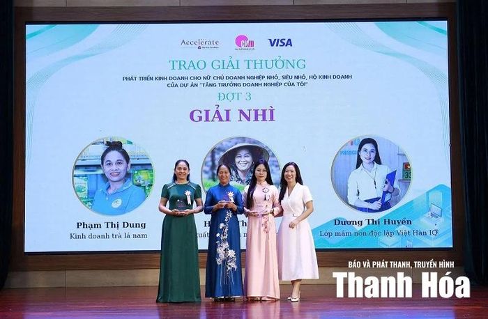 Các khách hàng tiêu biểu của Tổ chức TCVM Thanh Hóa được trao giải Nhì tại Lễ tổng kết Dự án AMB.
