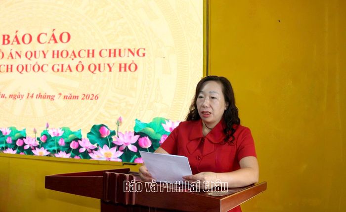 Đồng chí Ngô Thị Bích Hạnh - Phó Chủ tịch Ủy ban MTTQ Việt Nam tỉnh, Chủ tịch Hội Liên hiệp Phụ nữ tỉnh phát biểu kết luận hội nghị.