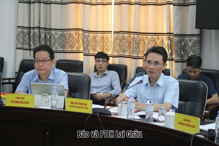 Đồng chí Hà Trọng Hải - Phó Chủ tịch UBND tỉnh phát biểu kết luận buổi làm việc.