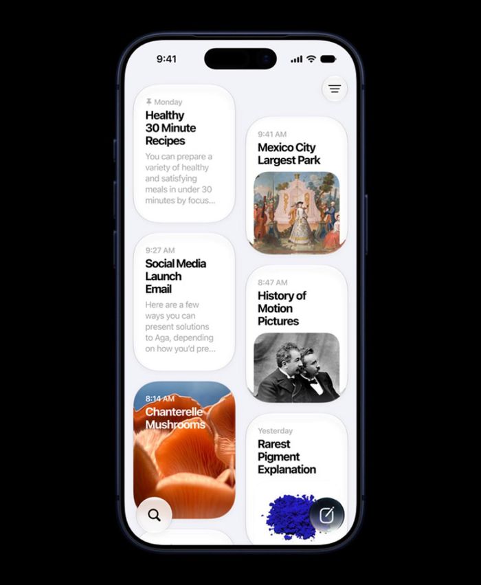 Ứng dụng Siri hiển thị các cuộc hội thoại trước đó.