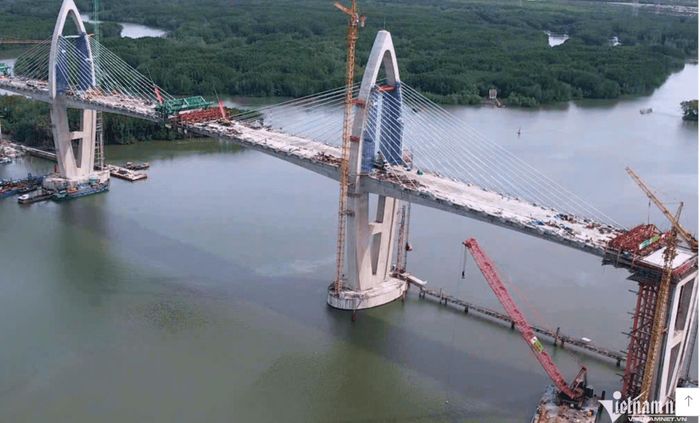 Cầu Phước An sẽ được hợp long vào giữa tháng 7 này. Ảnh: Vietnamnet