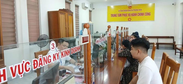 Trung tâm Phục vụ hành chính công xã Phong Nha - Ảnh: H.Đ