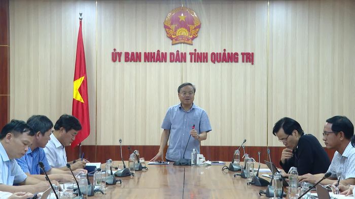 Đồng chí Lê Đức Tiến, Phó Chủ tịch UBND tỉnh phát biểu kết luận tại cuộc họp - Ảnh: Đ.A