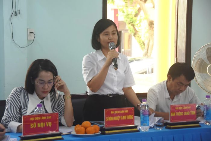 Đại diện các sở, ngành tham gia ý kiến - Ảnh: Đ.V