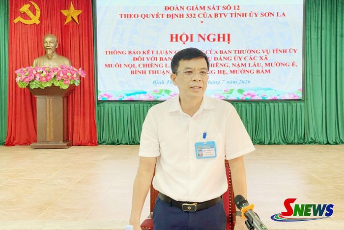 Đồng chí Đào Tài Tuệ phát biểu kết luận tại hội nghị.