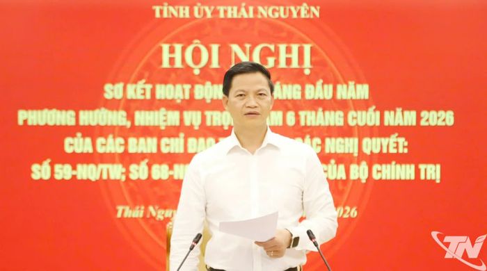 Đồng chí Chủ tịch UBND tỉnh Vương Quốc Tuấn phát biểu chỉ đạo tại Hội nghị.