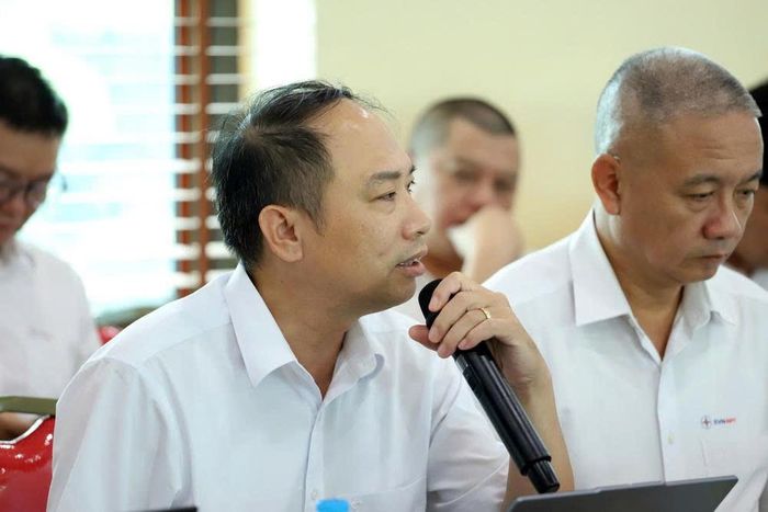 Ông Lã Mạnh Hoàn - Phó giám đốc PTC1 phát biểu