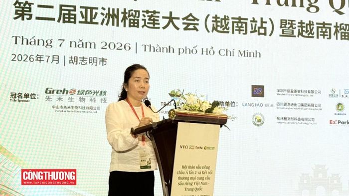 Bà Đặng Thị Thủy - Phó Giám đốc Sở Nông nghiệp và Môi trường tỉnh Đắk Lắk phát biểu