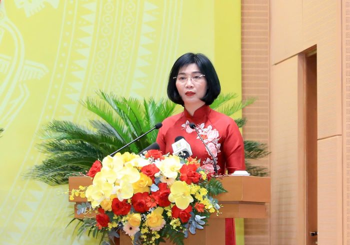 Chủ tịch HĐND TP Hà Nội Phùng Thị Hồng Hà.