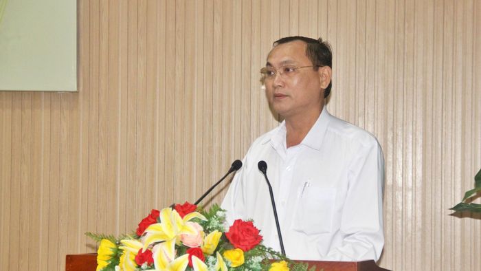 Hiệu trưởng Trường THPT Võ Văn Kiệt chia sẻ kinh nghiệm chuẩn bị cơ sở vật chất phục vụ kỳ thi.