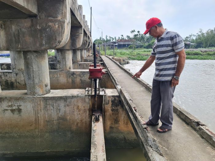 Công trình hiện mất khả năng ngăn mặn, giữ ngọt như thiết kế ban đầu. 