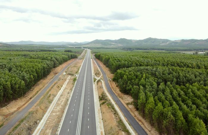 Đến nay, Dự án thành phần 3 cao tốc Khánh Hòa - Buôn Ma Thuột đã đạt hơn 97% giá trị hợp đồng. Ảnh: Ngọc Hùng.