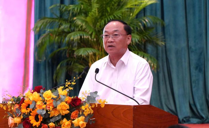 Bí thư Tỉnh ủy Gia Lai Thái Đại Ngọc phát biểu tại Hội nghị.