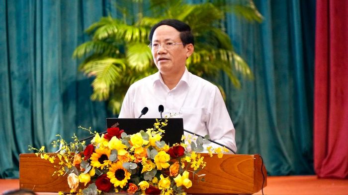 Chủ tịch UBND tỉnh Gia Lai Phạm Anh Tuấn phát biểu tại Hội nghị.