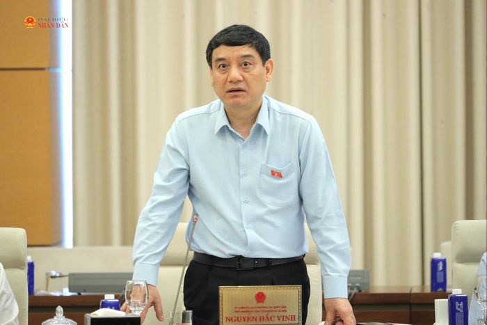 Chủ nhiệm Ủy ban Văn hóa và Xã hội Nguyễn Đắc Vinh phát biểu