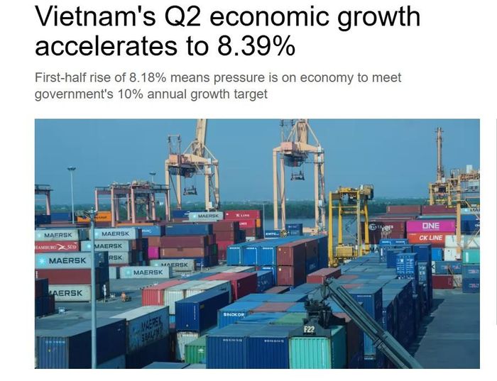 Bài viết trên Nikkei Asia về tăng trưởng GPD của Việt Nam trong Quý II năm 2026