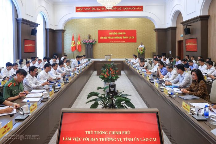 Toàn cảnh cuộc làm việc. Nguồn: VGP.