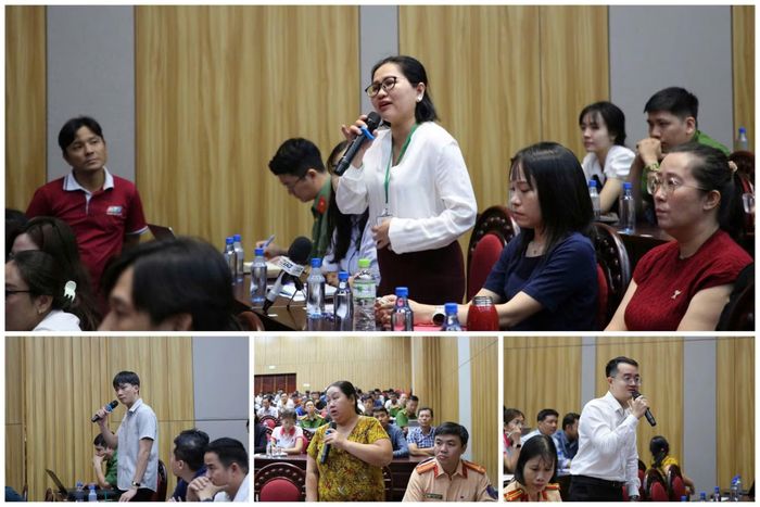 Các cá nhân và đại diện các tổ chức, doanh nghiệp đặt câu hỏi.