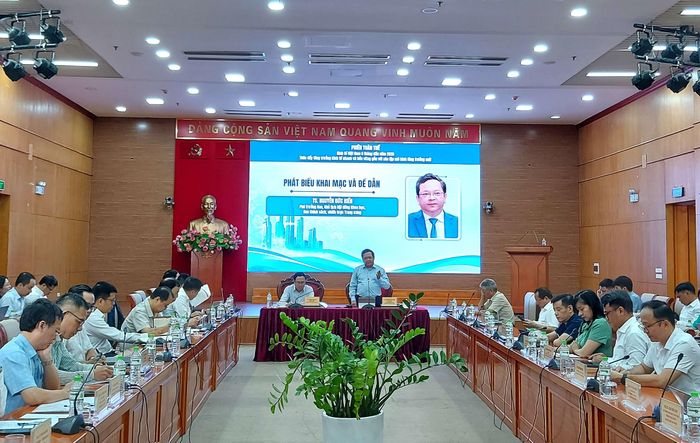 Quang cảnh Hội thảo “Kinh tế Việt Nam 6 tháng đầu năm 2026: Thúc đẩy tăng trưởng kinh tế nhanh và bền vững gắn với xác lập mô hình tăng trưởng mới”. Ảnh: D.THIỆN