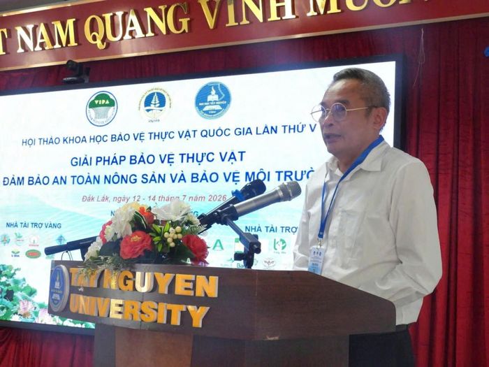  TS. Nguyễn Như Cường, Phó Vụ trưởng Vụ Khoa học và Công nghệ, Bộ Nông nghiệp và Môi trường phát biểu tại hội thảo. 