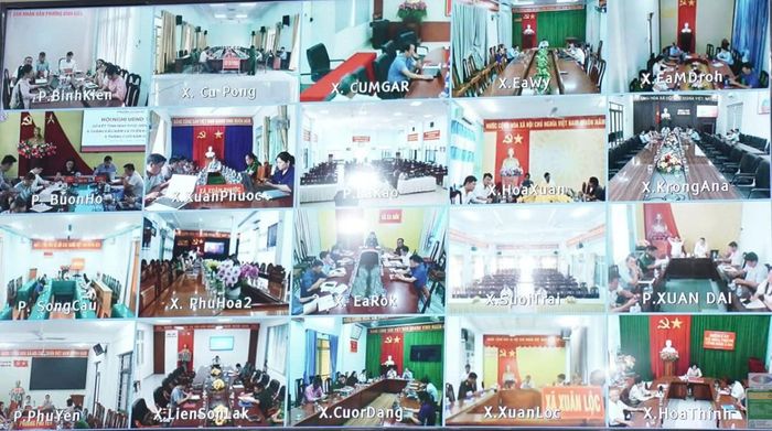 Hội nghị được trực tuyến tới các địa phương trong tỉnh.