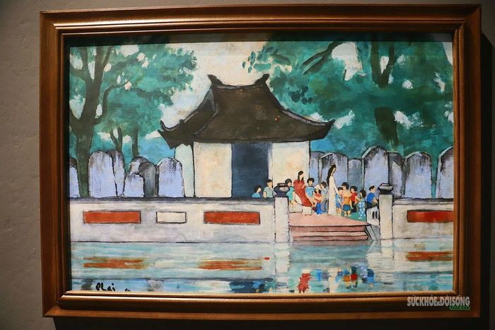 Những góc quen thuộc của Quốc Tử Giám qua hội họa.