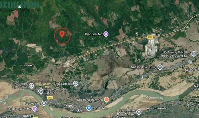 Vị trí hang Đá Sập, xã Hà Nha. Ảnh: Google Maps