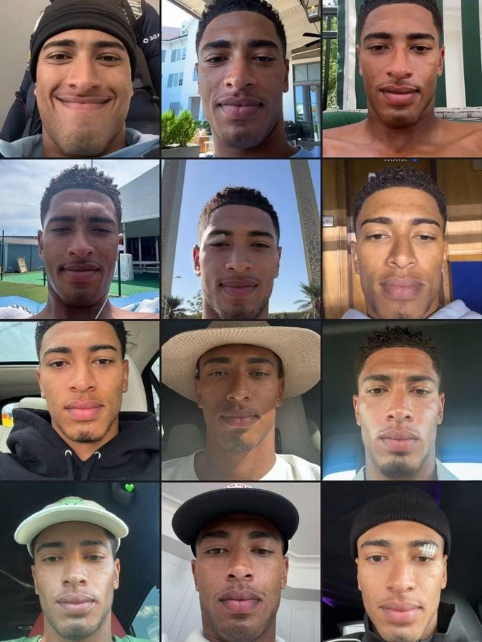 Cách selfie hài hước của Jude Bellingham.