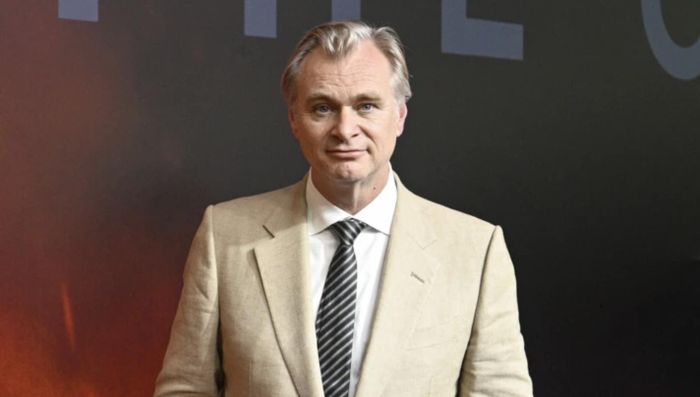 Christopher Nolan tại buổi ra mắt The Odyssey ở Ấn Độ. Ảnh: Universal Pictures.