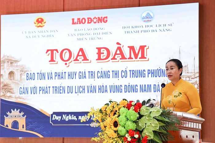 Bà Nguyễn Thị Anh Thi, Phó Chủ tịch UBND TP. Đà Nẵng phát biểu tại tọa đàm