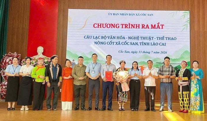 CLB Văn hóa, nghệ thuật, thể thao nòng cốt xã Cốc San có sự tham gia của 152 thành viên