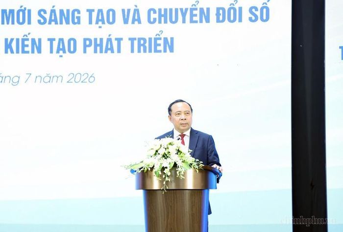 Bộ trưởng Bộ KH&amp;CN Vũ Hải Quân phát biểu khai mạc - Ảnh: VGP/Gia Huy