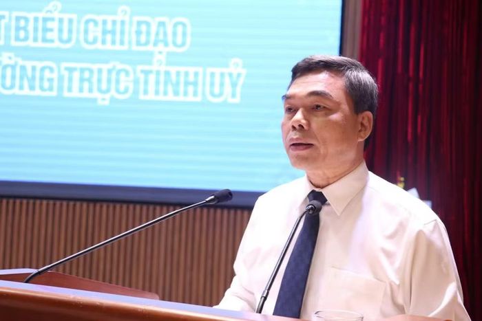 Đồng chí Ma Thế Hồng, Phó Bí thư Tỉnh ủy Tuyên Quang, Chủ tịch Ủy ban Mặt trận Tổ quốc Việt Nam tỉnh Tuyên Quang phát biểu chỉ đạo đại hội.