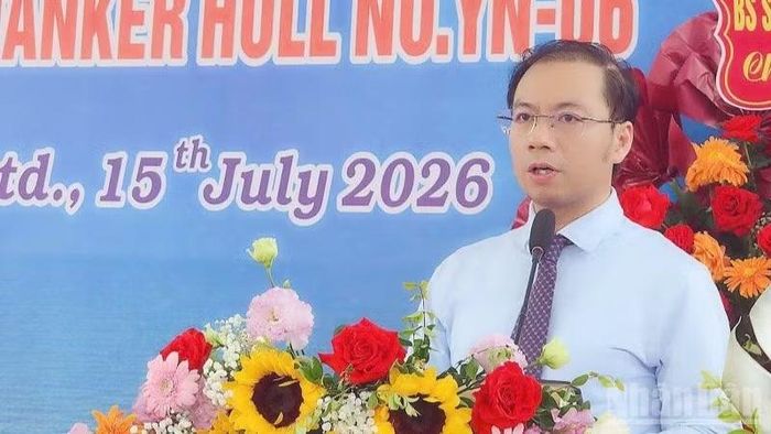 Ông Trần Mạnh Hà, Tổng Giám đốc SBIC, phát biểu ý kiến tại buổi lễ.
