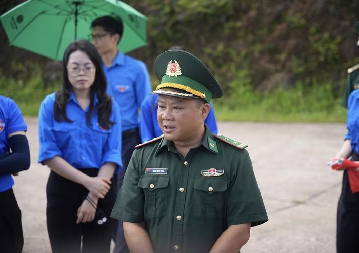 Trung tá Hoàng Ngọc Huấn - Chính trị viên Đồn Biên phòng Bắc Xa chia sẻ về ý nghĩa của công trình