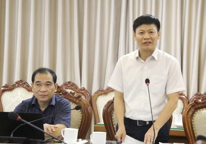 Ông Nguyễn Thanh Đề - Vụ trưởng Vụ Giáo dục Mầm non (Bộ GD&ĐT) góp ý tại cuộc họp.