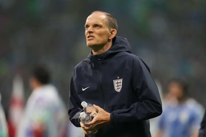HLV Thomas Tuchel có thể bị FIFA xử phạt sau những phát biểu chỉ trích trọng tài ở trận Anh thắng Mexico 3-2. Ảnh: AP.