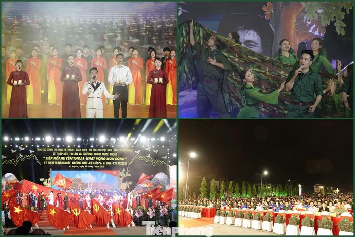 Những hình ảnh bi tráng và hào hùng tại chương trình nghệ thuật "Tiếp nối huyền thoại - Khát vọng non sông".