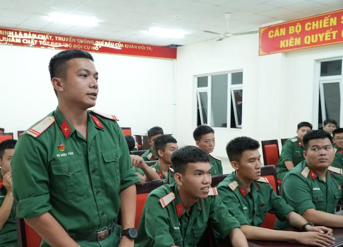 Chiến sĩ Vũ Đức Tâm chia sẻ cảm xúc khi thực hiện nhiệm vụ đặc biệt.