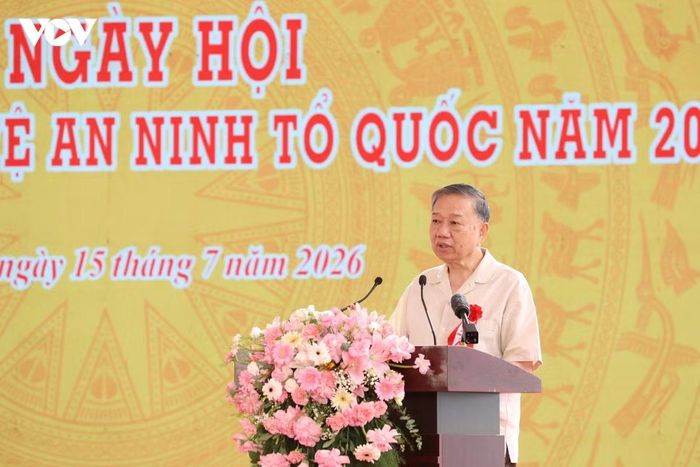 Tổng Bí thư, Chủ tịch nước Tô Lâm phát biểu tại buổi lễ.