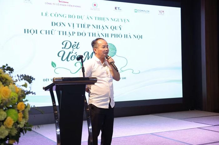 Ông Lê Tự Lực, Chủ tịch Hội Chữ thập đỏ TP Hà Nội chia sẻ tại chương trình.