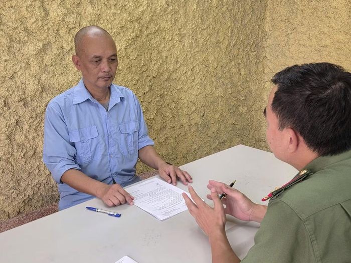 Bị can Nguyễn Thành Nam tại cơ quan điều tra.