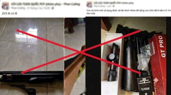 Công an Thanh Hóa phát hiện các nhóm kín mua bán vũ khí qua mạng.