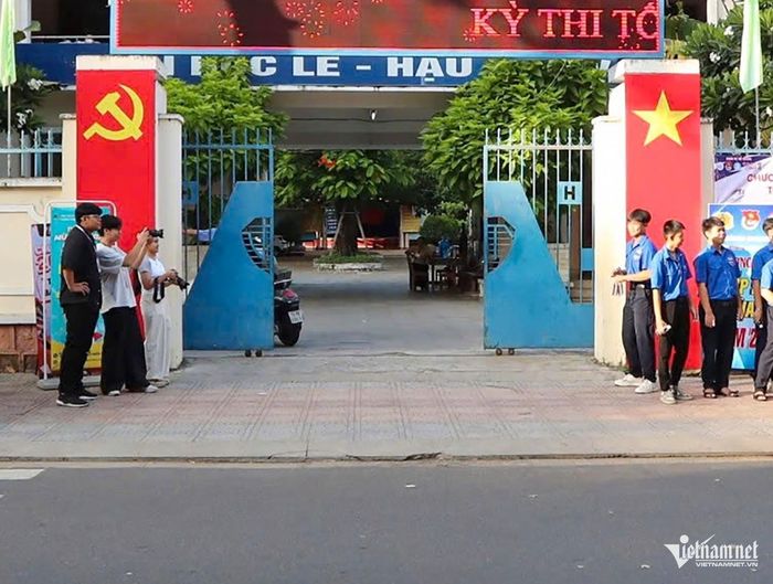 Một điểm thi tốt nghiệp THPT năm 2026 tại tỉnh Khánh Hòa. Ảnh: Xuân Ngọc