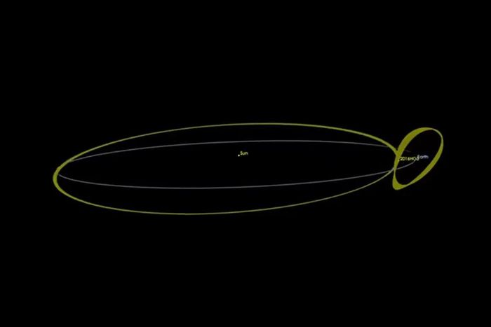 Sơ đồ mô tả quỹ đạo của "mặt trăng thứ hai" Kamo'oalewa. Ảnh: NASA/JPL Caltech