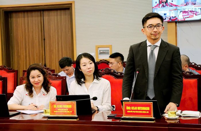 Ông Keiju Mitsuhashi - đại diện đoàn công tác ADB phát biểu tại buổi làm việc