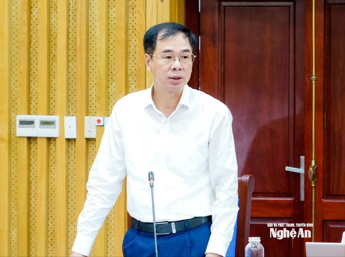Phó Giám đốc Bảo hiểm xã hội Việt Nam Đào Việt Ánh phát biểu. Ảnh: Phạm Bằng