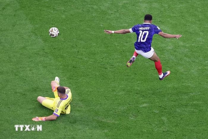 Mbappe không có nhiều cơ hội để tỏa sáng giống với những gì diễn ra trước đó tại World Cup 2026. (Ảnh: AFP/TTXVN)