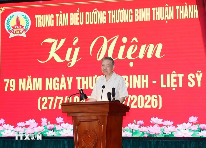 Tổng Bí thư, Chủ tịch nước Tô Lâm phát biểu. (Ảnh: Thống Nhất/TTXVN)