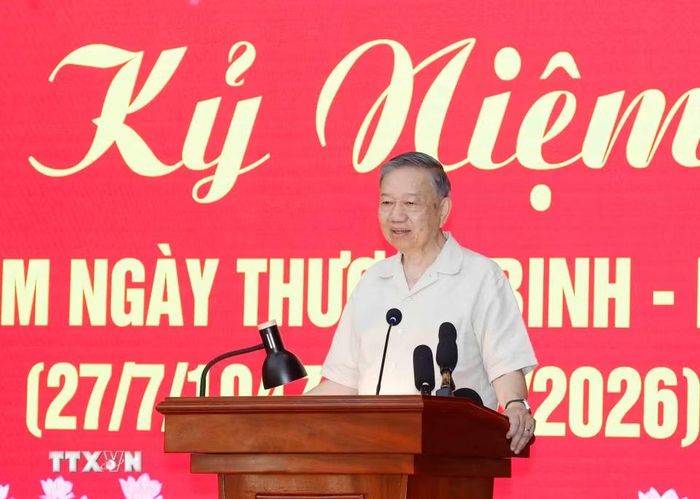 Tổng Bí thư, Chủ tịch nước Tô Lâm phát biểu. (Ảnh: Thống Nhất/TTXVN) 